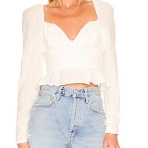 Free People brand new with tag Chloe  white blouse